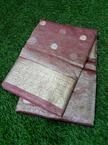 Banarsi soft tissue silk saree (SAREE CODE- S022)