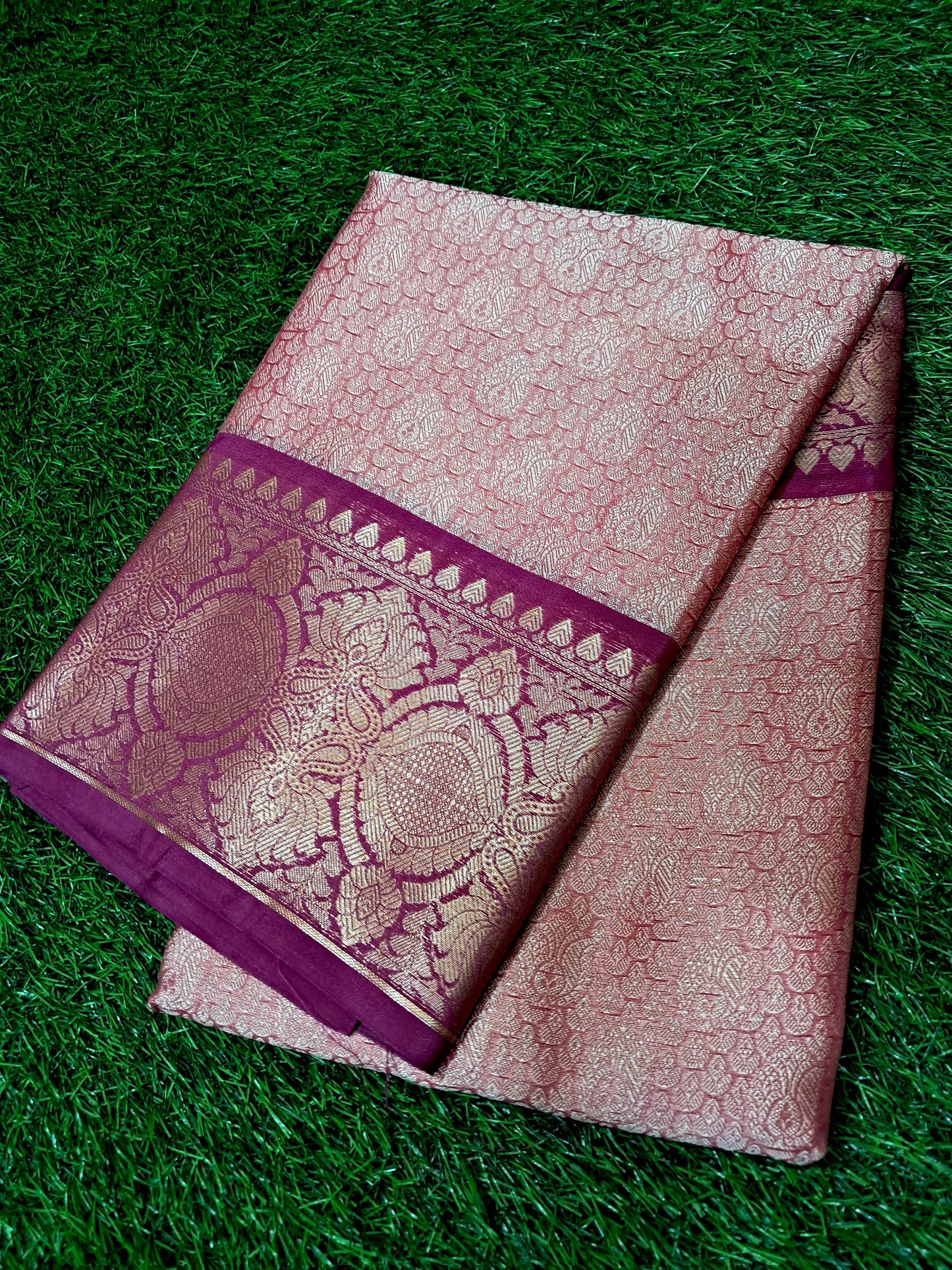 Kanjivaram soft silk saree (SAREE CODE- S001)