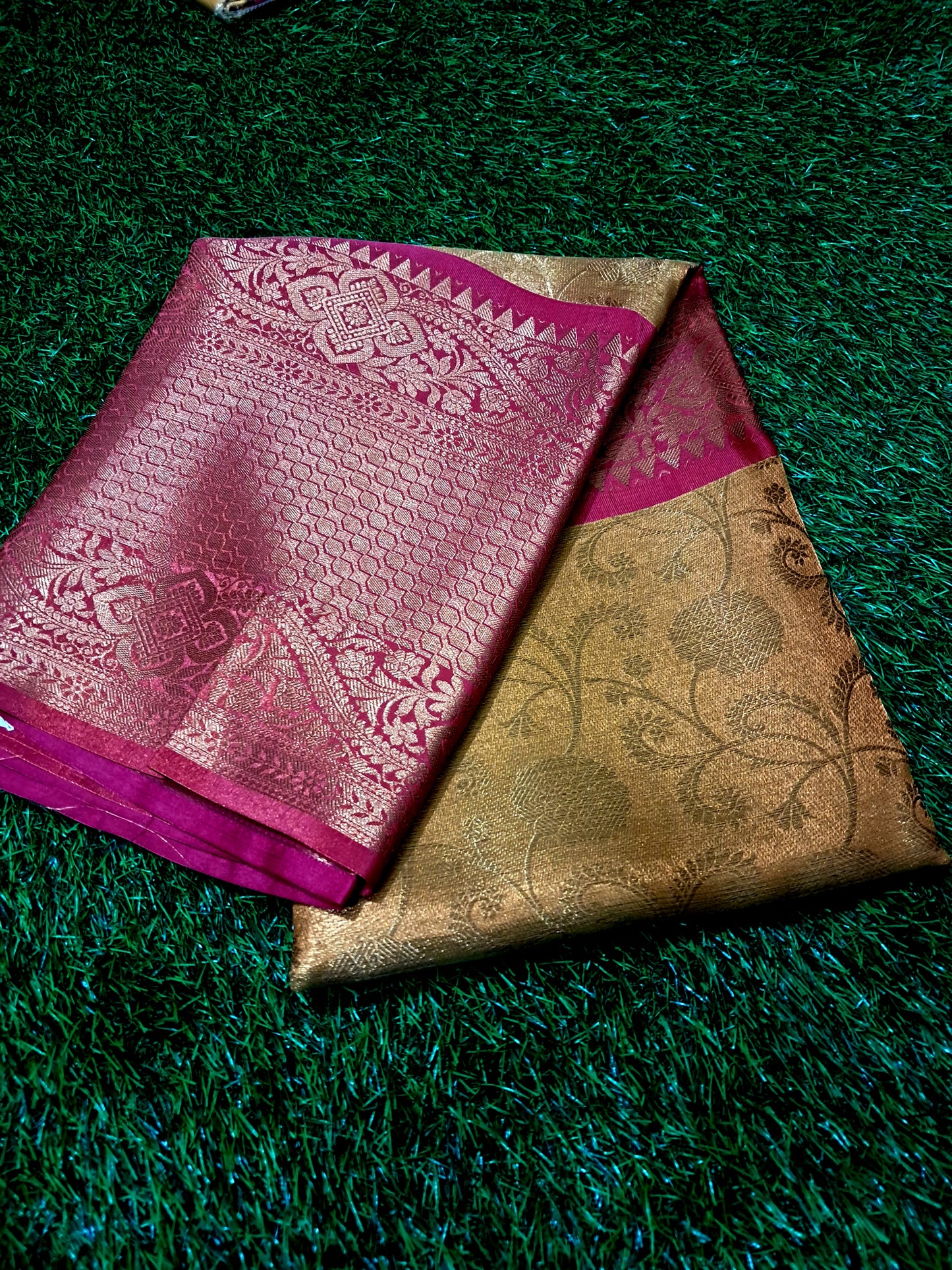 Kanjivaram soft tissue silk saree (SAREE CODE- S012)