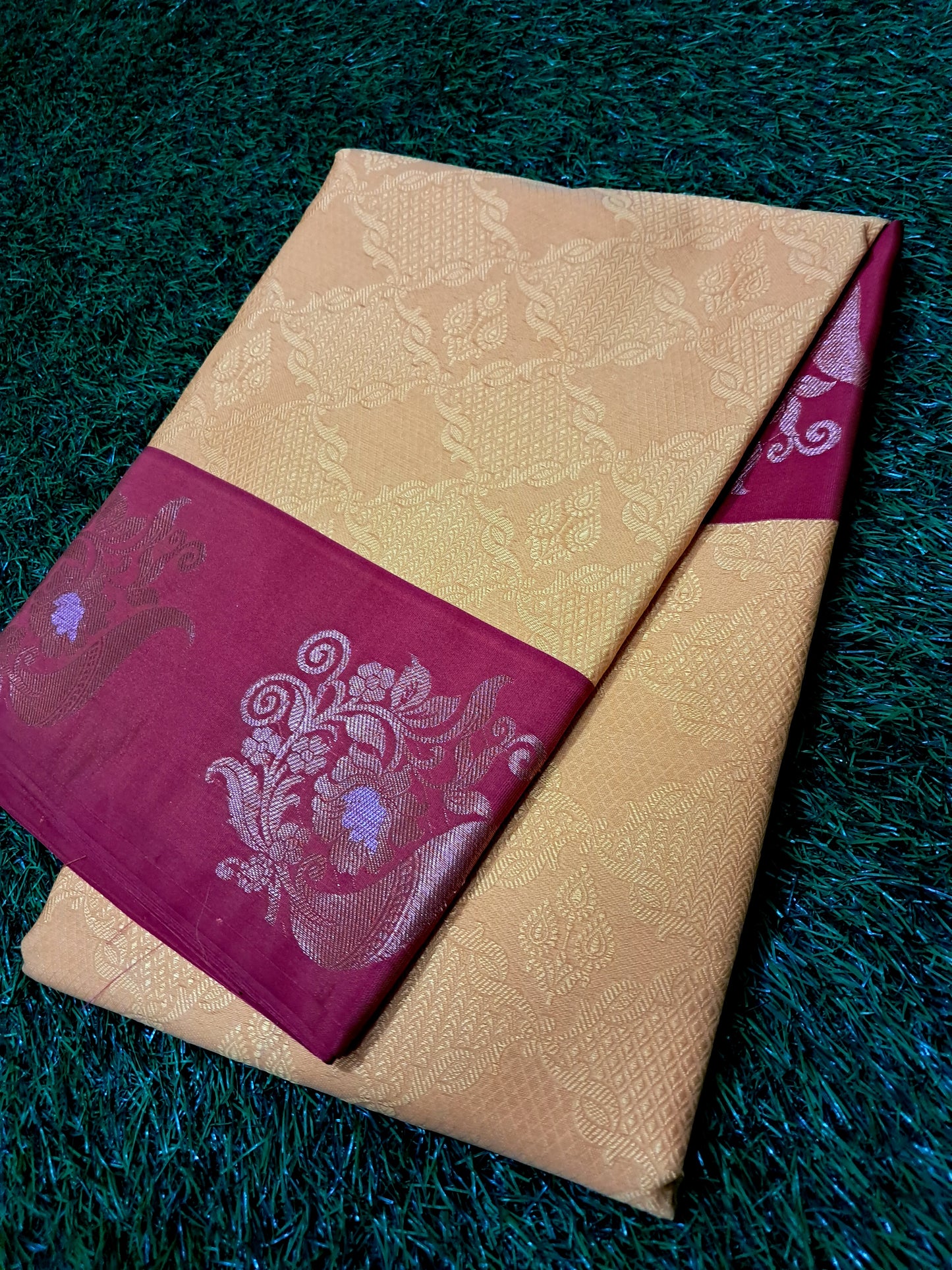 Kanjivaram soft silk saree (SAREE CODE- S014)