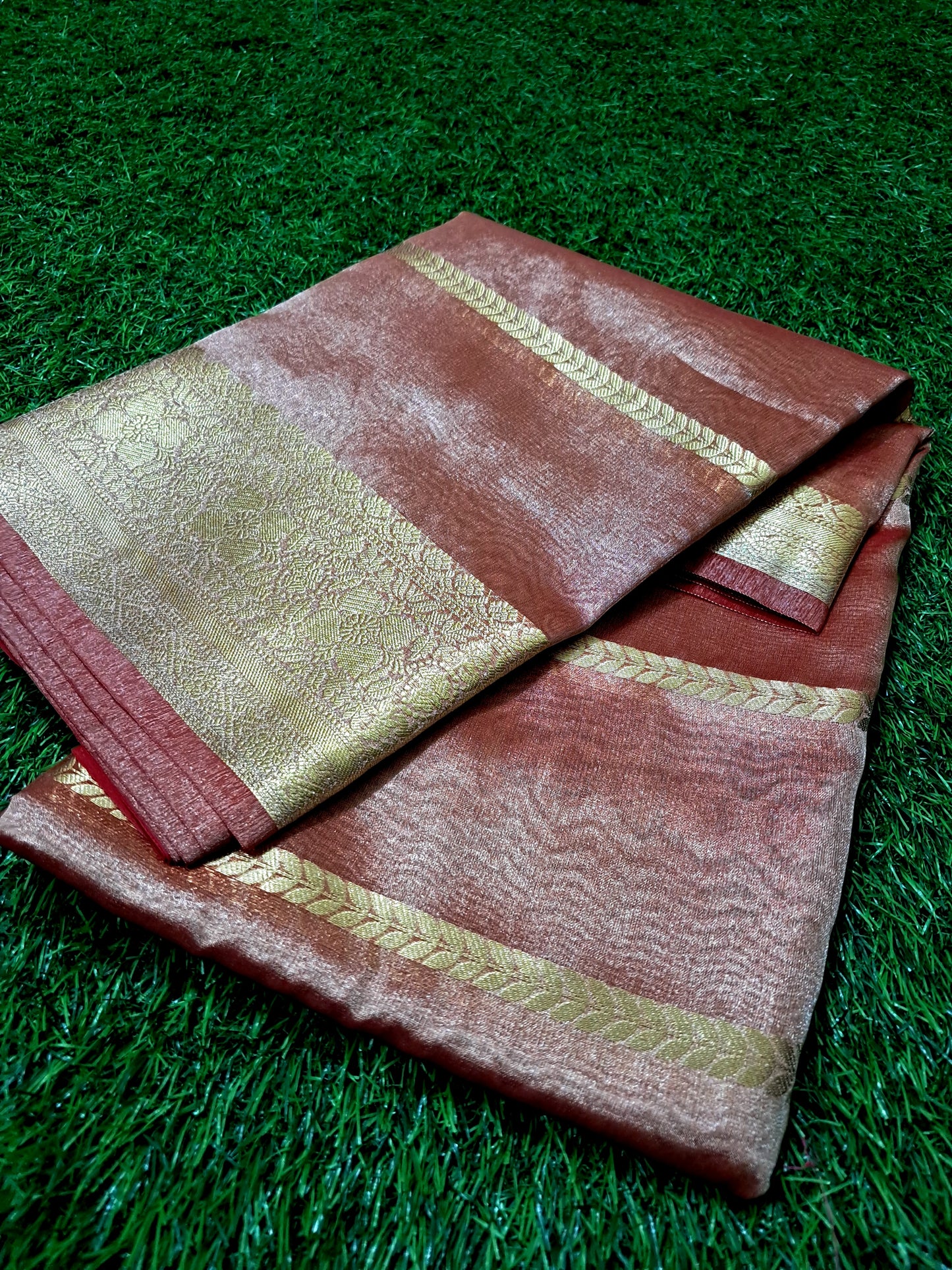 Organza soft tissue silk saree (SAREE CODE- S016)