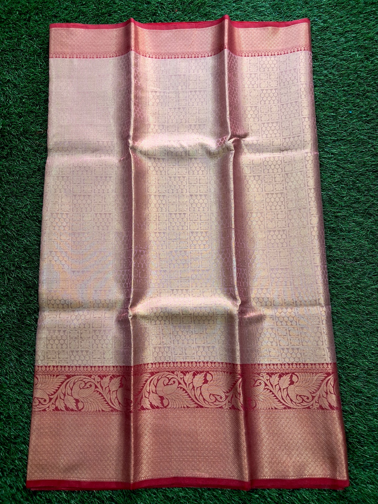 Kanjivaram soft tissue silk saree (SAREE CODE- S017)