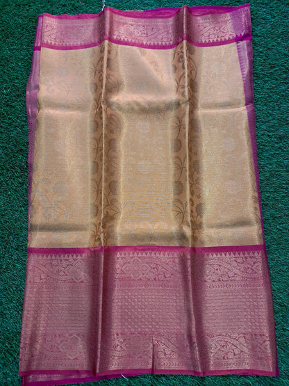 Kanjivaram soft tissue silk saree (SAREE CODE- S012)