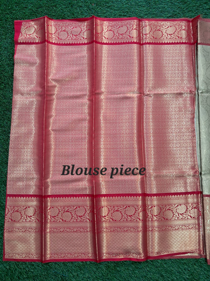 Kanjivaram soft tissue silk saree (SAREE CODE- S015)