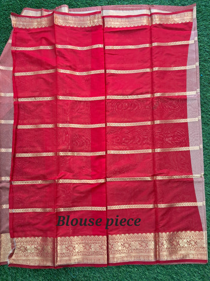 Organza soft tissue silk saree (SAREE CODE- S016)