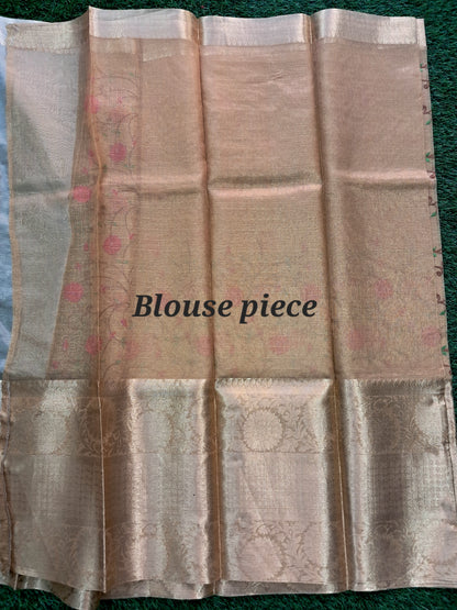 Kanjivaram soft tissue silk saree (SAREE CODE- S004)