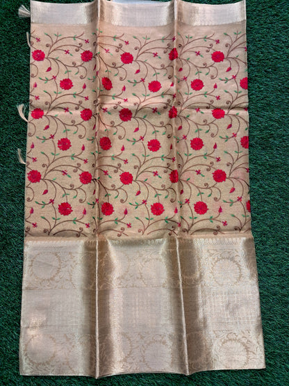 Kanjivaram soft tissue silk saree (SAREE CODE- S004)