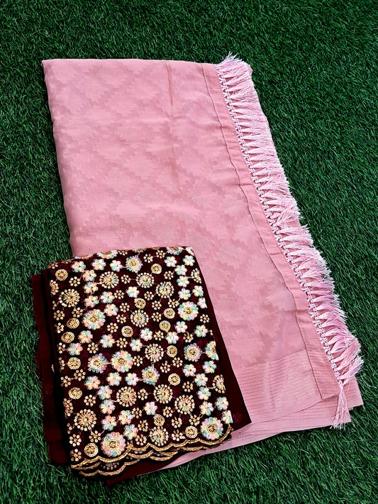 Premium Brasso silk Saree(SAREE CODE- SP147)