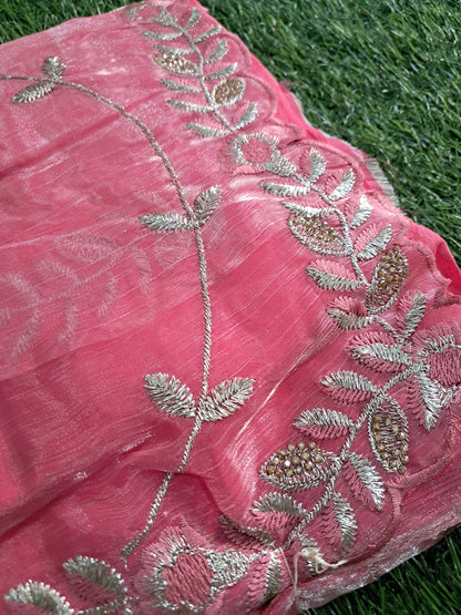 Premium jimmy choo silk saree(SAREE CODE- SRH143)