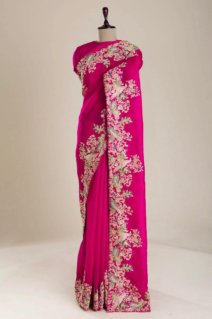 Premium Soft jimmy choo silk saree(SAREE CODE-MMPL335)